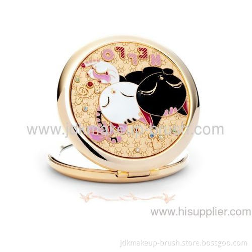 Black &amp; White Cats Compact Cosmetic Mirror 